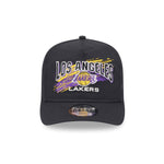 New Era - Los Angeles Lakers - Throwback Brush - Golfer - Black - Headz Up 