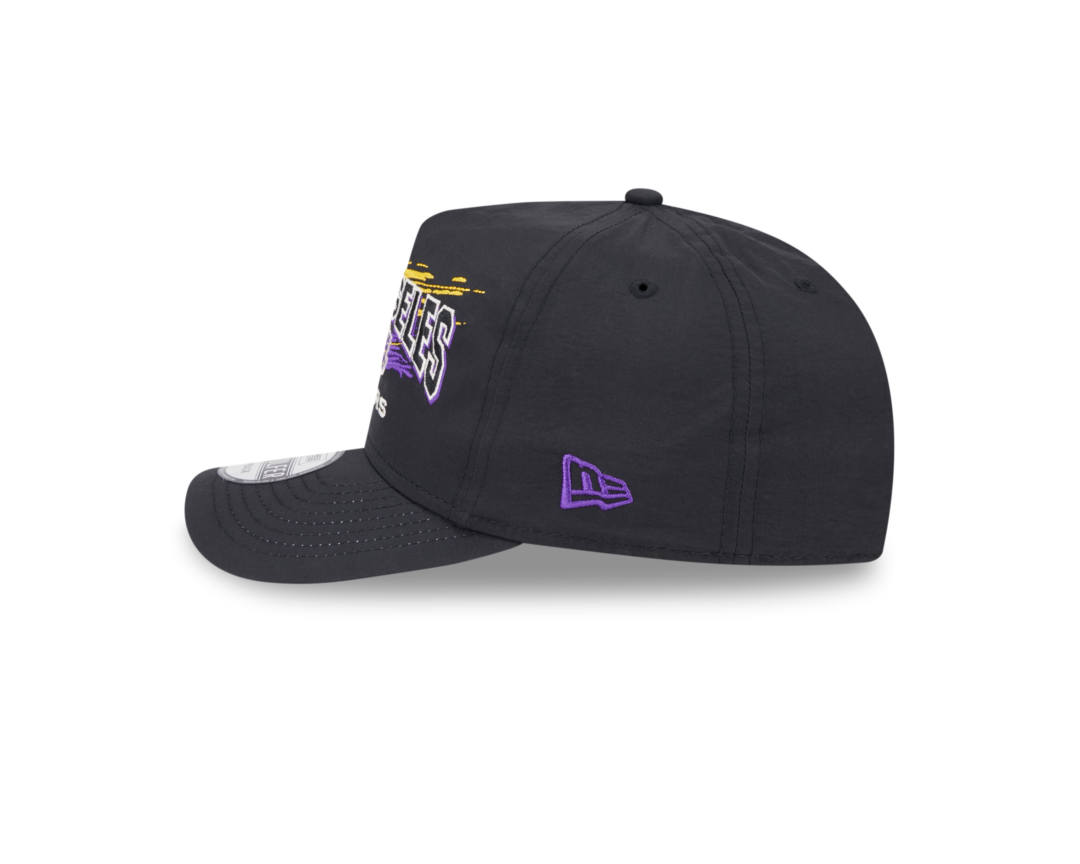 New Era - Los Angeles Lakers - Throwback Brush - Golfer - Black - Headz Up 