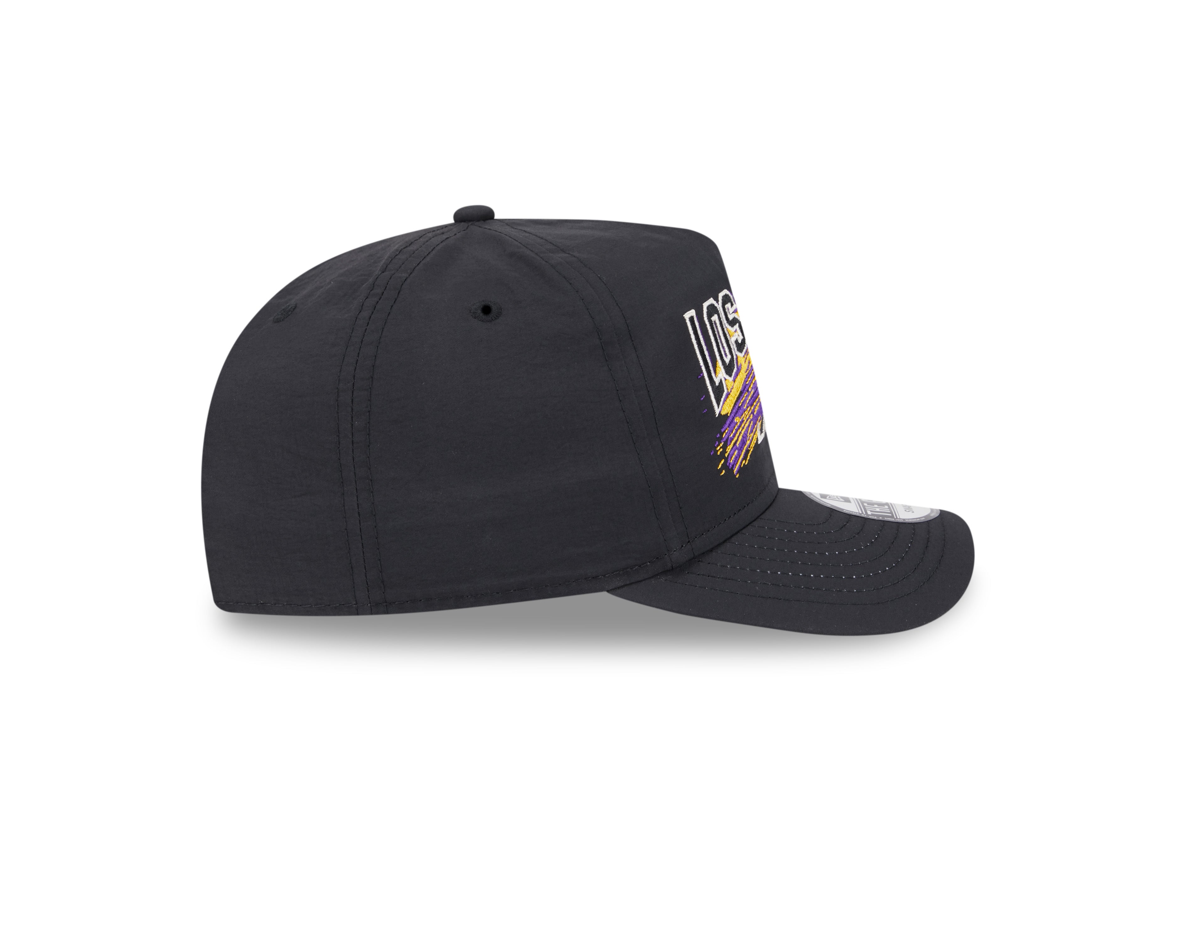 New Era - Los Angeles Lakers - Throwback Brush - Golfer - Black - Headz Up 