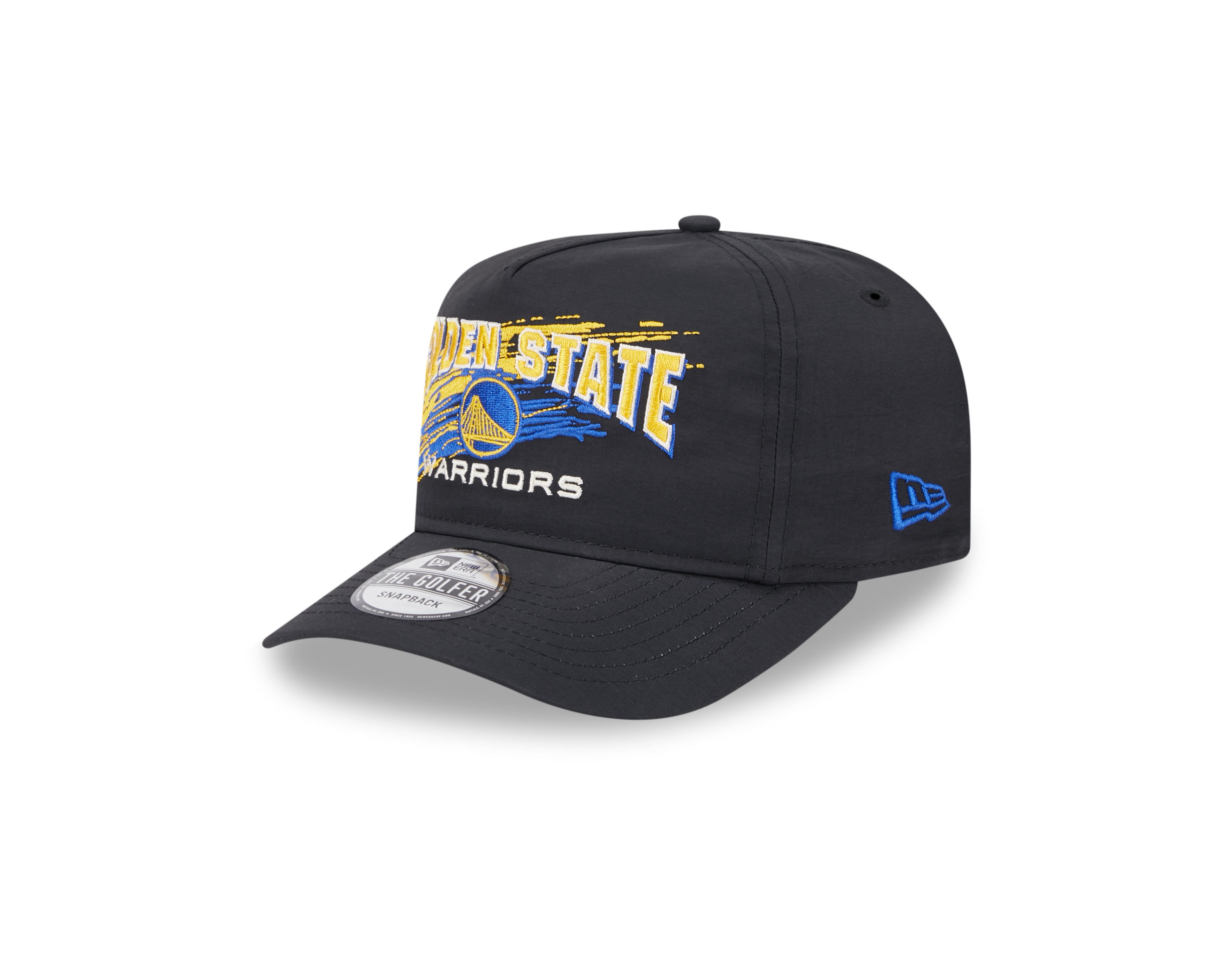 New Era - Golden State Warriors- Throwback Brush - Golfer - Black - Headz Up 