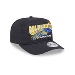 New Era - Golden State Warriors- Throwback Brush - Golfer - Black - Headz Up 