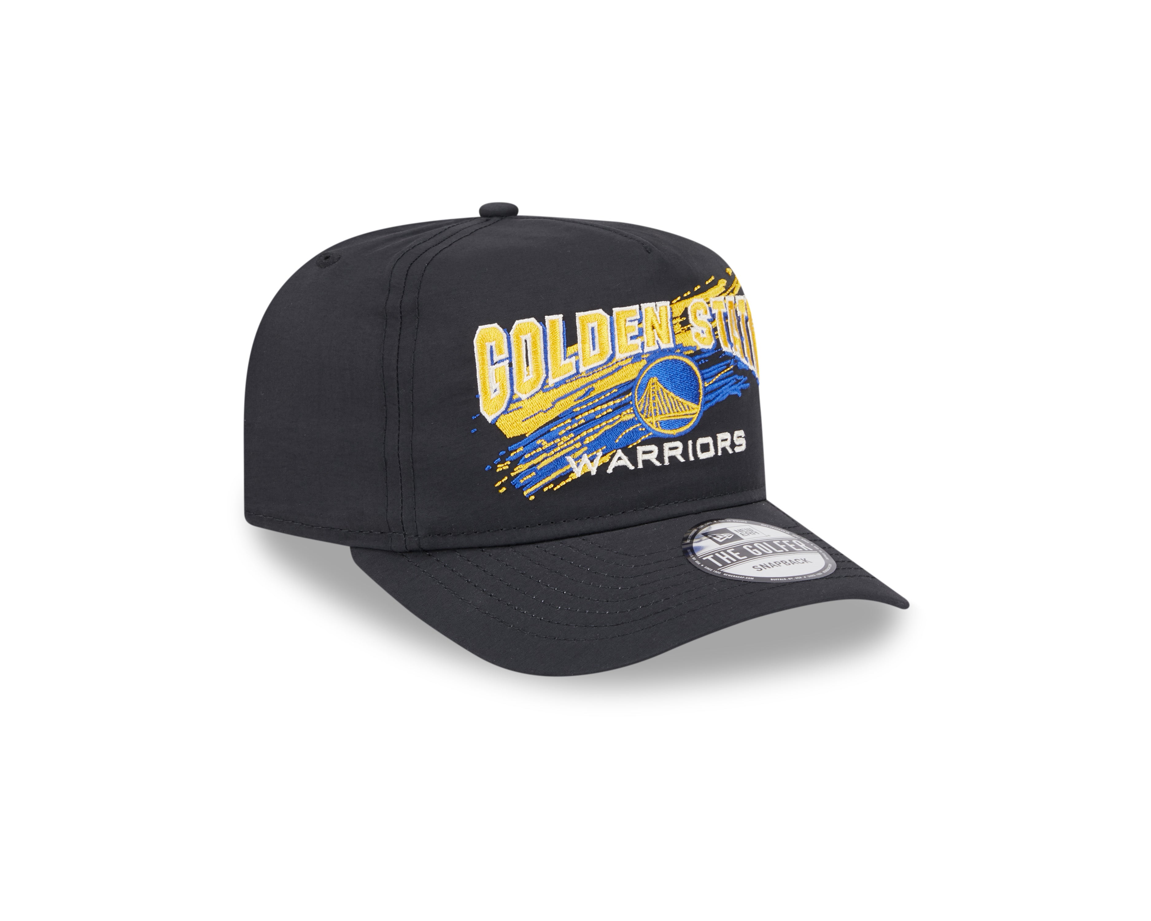 New Era - Golden State Warriors- Throwback Brush - Golfer - Black - Headz Up 