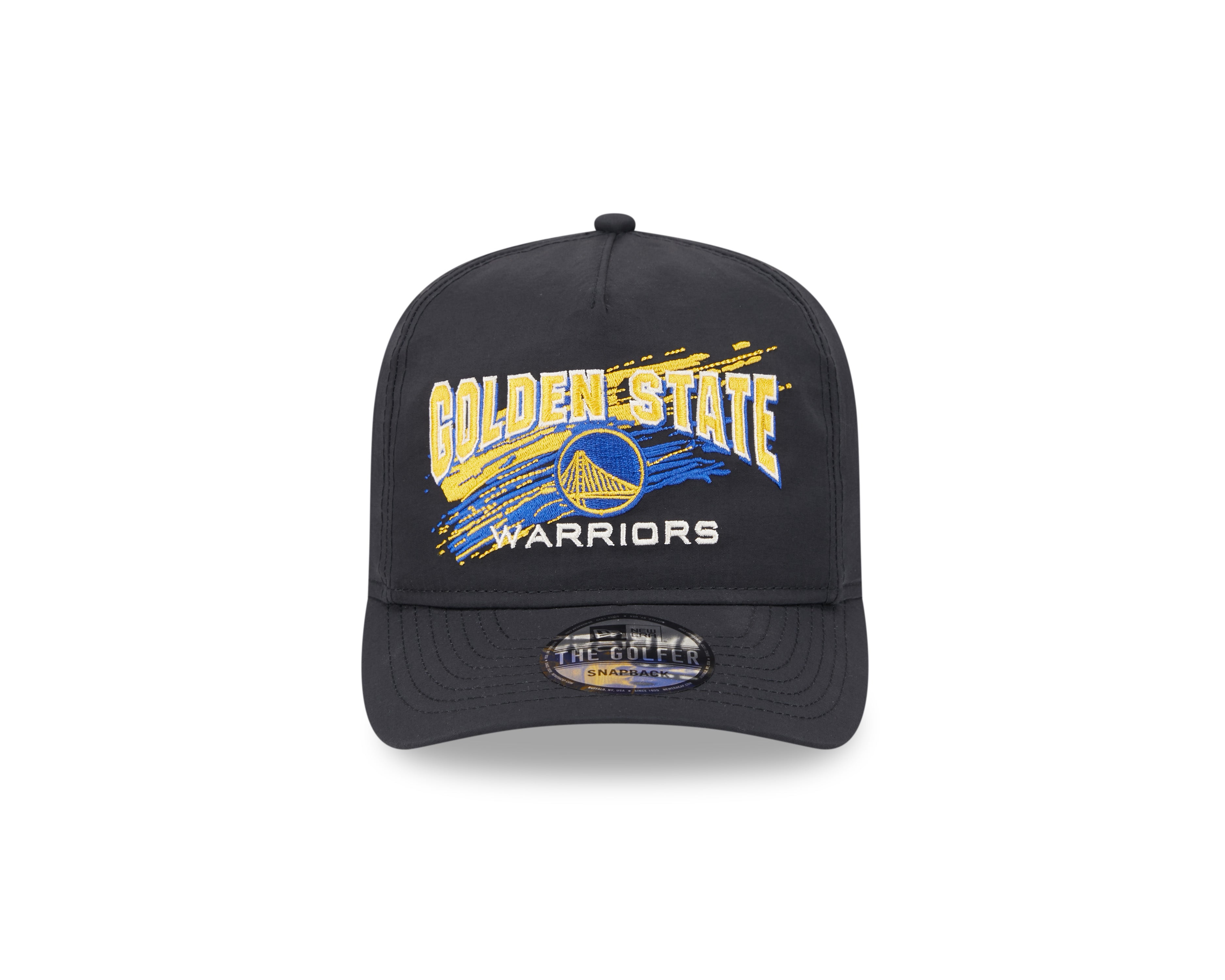 New Era - Golden State Warriors- Throwback Brush - Golfer - Black - Headz Up 