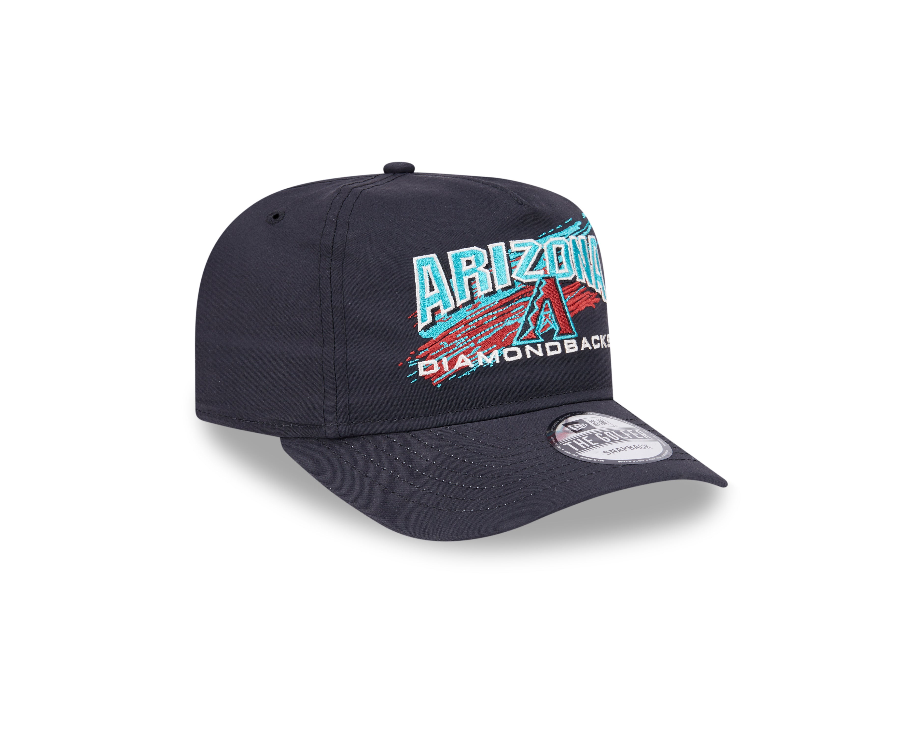 New Era - Arizona Diamondbacks - Throwback Brush - Golfer - Black - Headz Up 