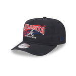 New Era - Atlanta Braves - Throwback Brush - Golfer - Black - Headz Up 