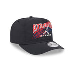 New Era - Atlanta Braves - Throwback Brush - Golfer - Black - Headz Up 