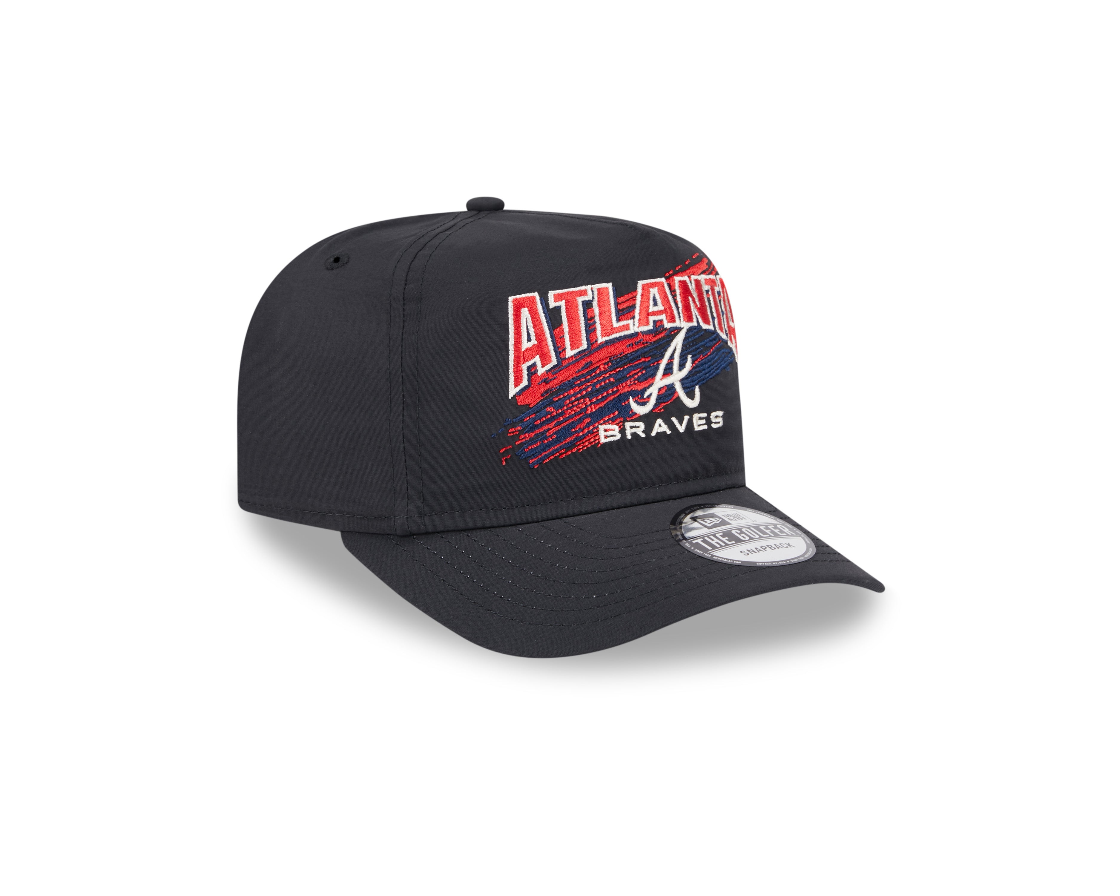 New Era - Atlanta Braves - Throwback Brush - Golfer - Black - Headz Up 