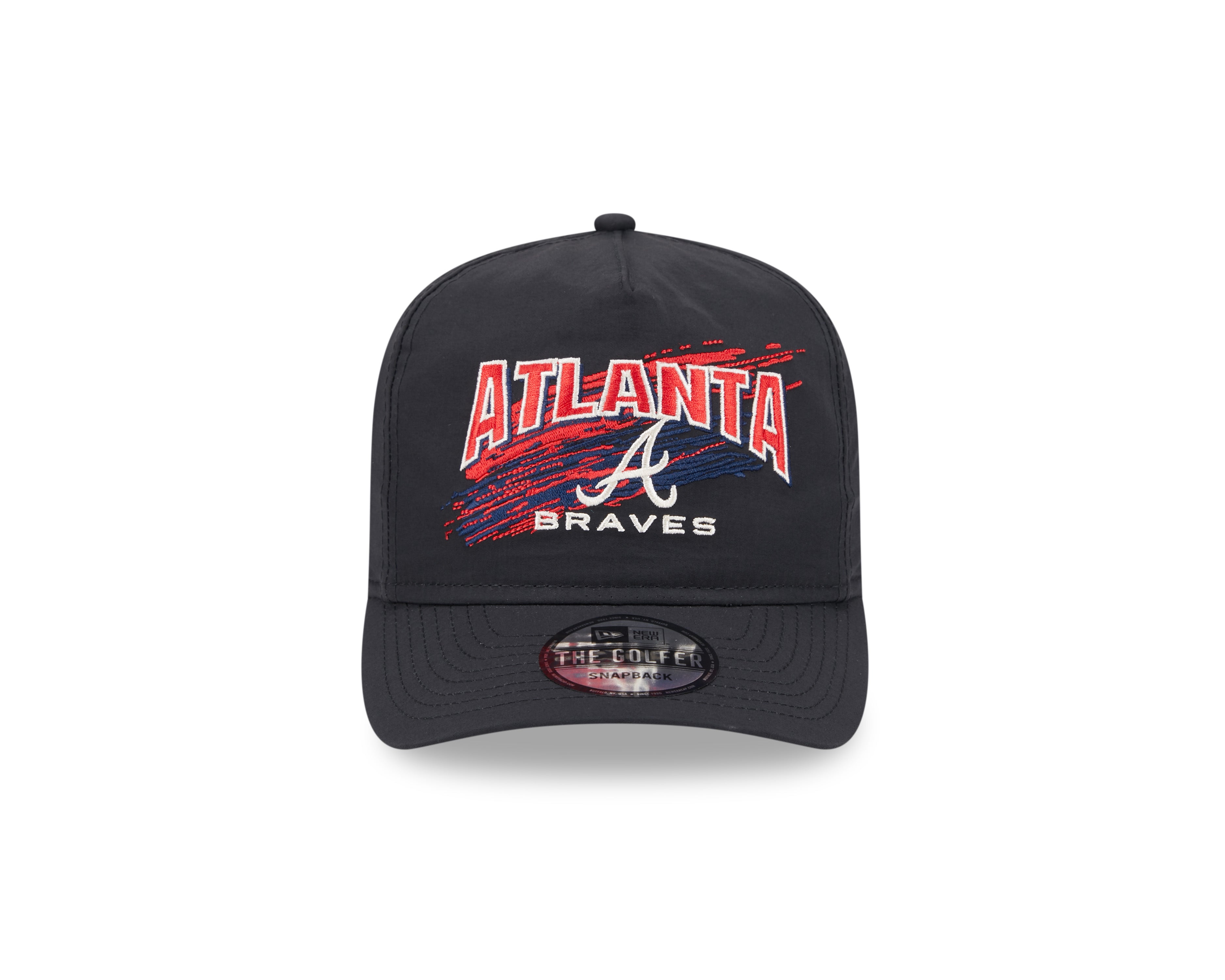 New Era - Atlanta Braves - Throwback Brush - Golfer - Black - Headz Up 