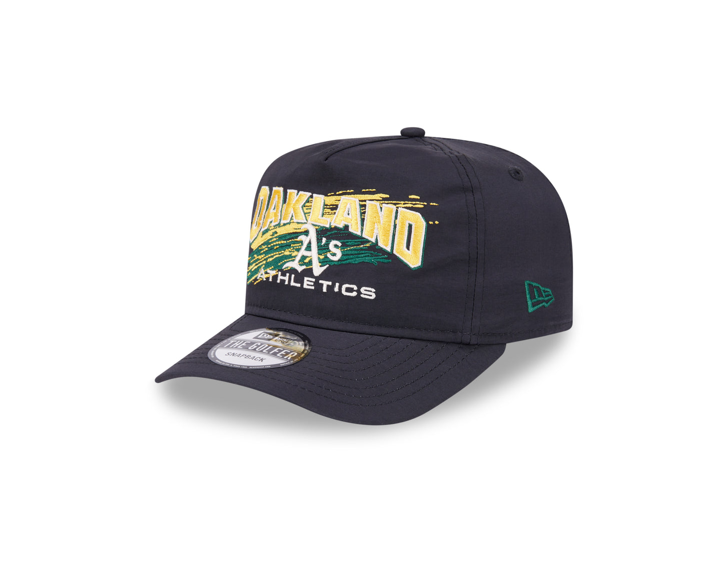 New Era - Oakland Athletics - Throwback Brush - Golfer - Black