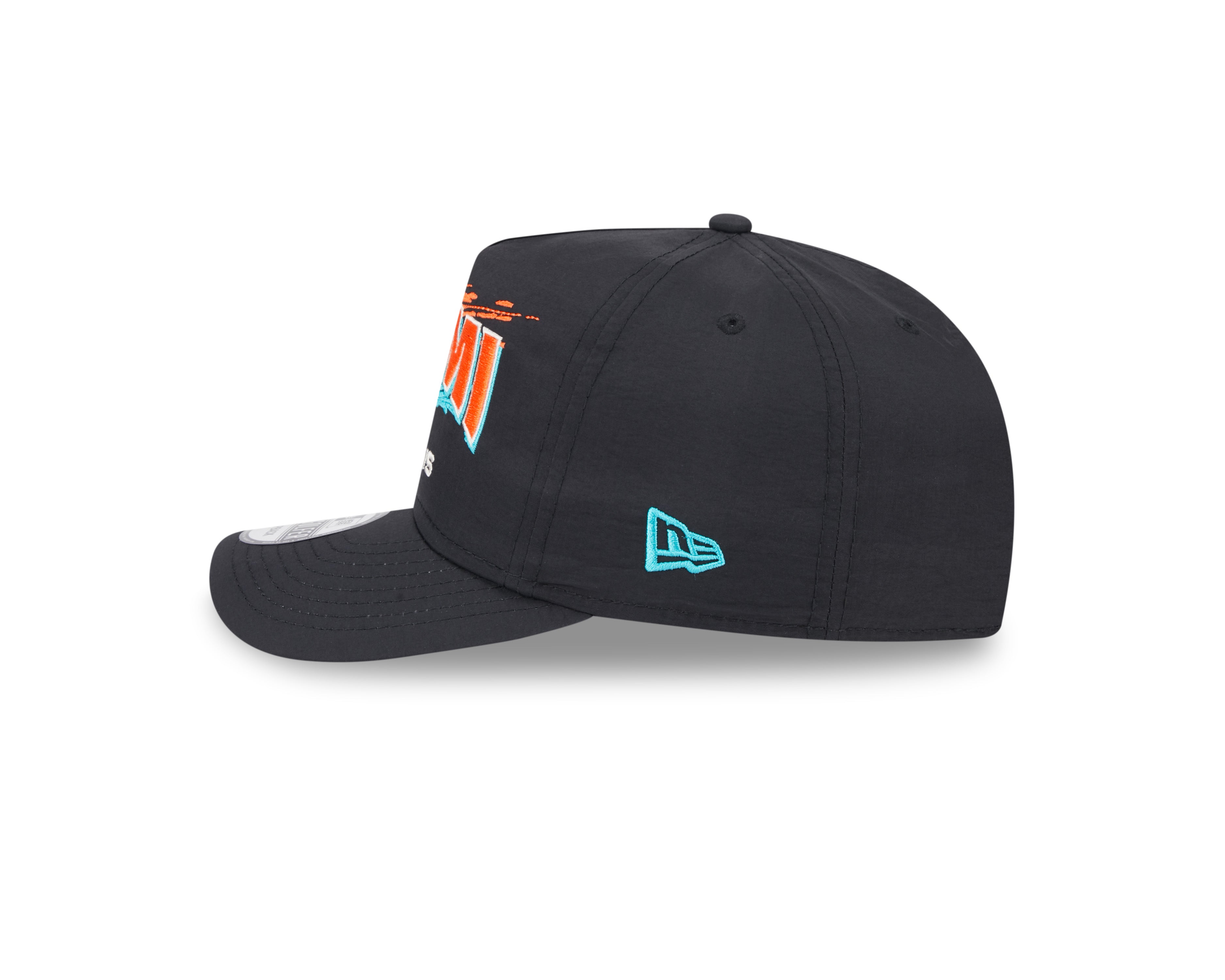 New Era - Miami Dolphins - Throwback Brush - Golfer - Black - Headz Up 