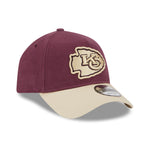 New Era - 9FORTY A-Frame Cap - MOLESKIN Crown - Kansas City Chiefs - Maroon - Headz Up 