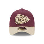 New Era - 9FORTY A-Frame Cap - MOLESKIN Crown - Kansas City Chiefs - Maroon - Headz Up 