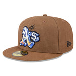 New Era - 59FIFTY - Oakland Athletics - Logo Scribble - Brown - Headz Up 