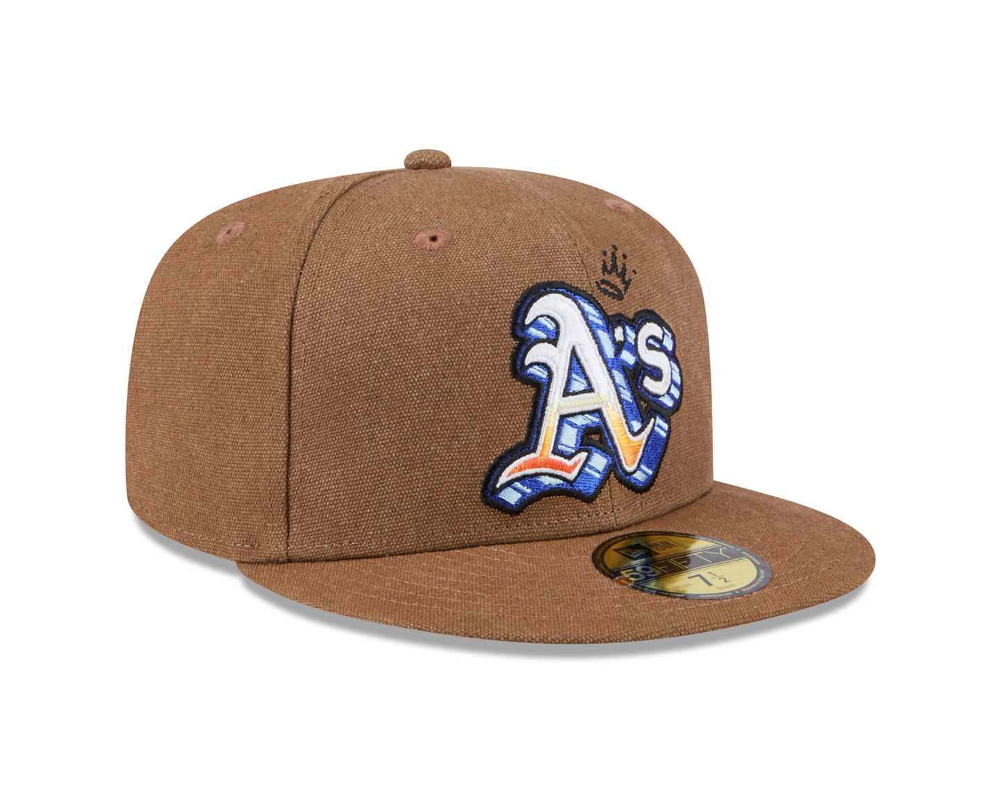 New Era - 59FIFTY - Oakland Athletics - Logo Scribble - Brown