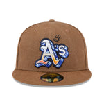 New Era - 59FIFTY - Oakland Athletics - Logo Scribble - Brown - Headz Up 