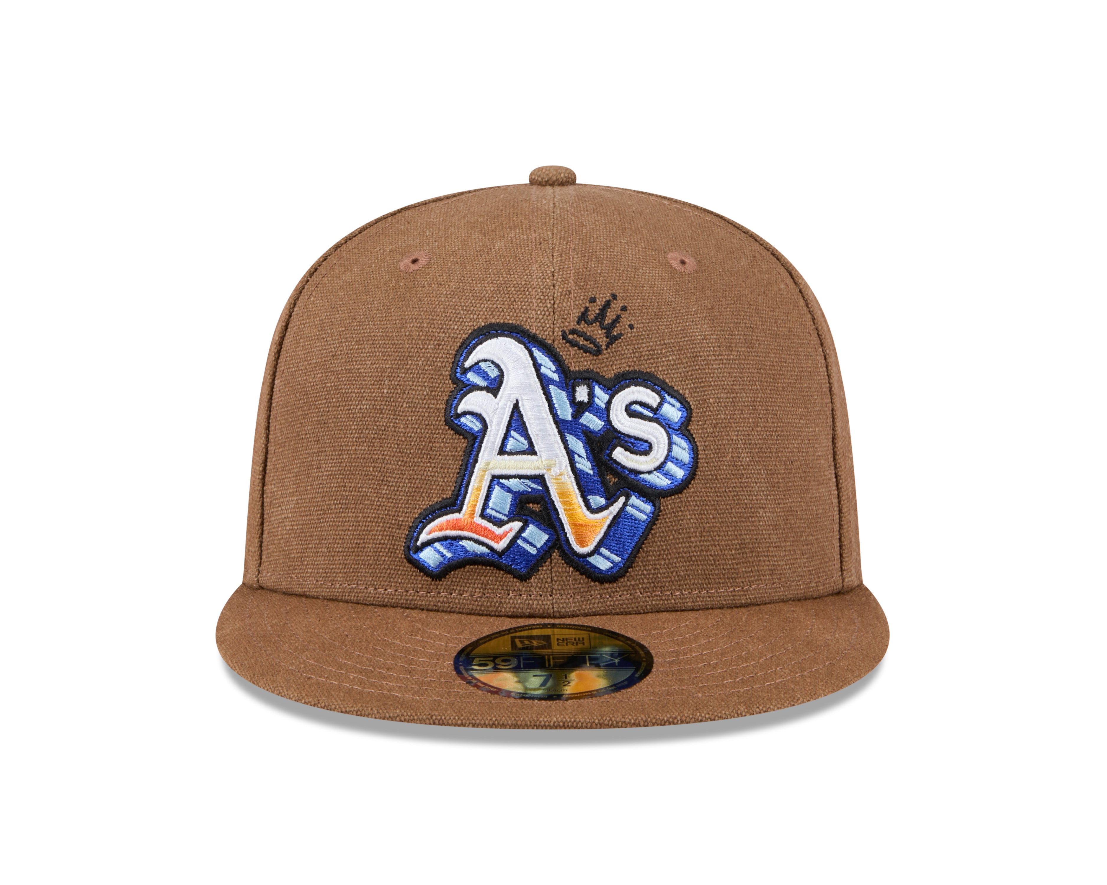 New Era - 59FIFTY - Oakland Athletics - Logo Scribble - Brown - Headz Up 