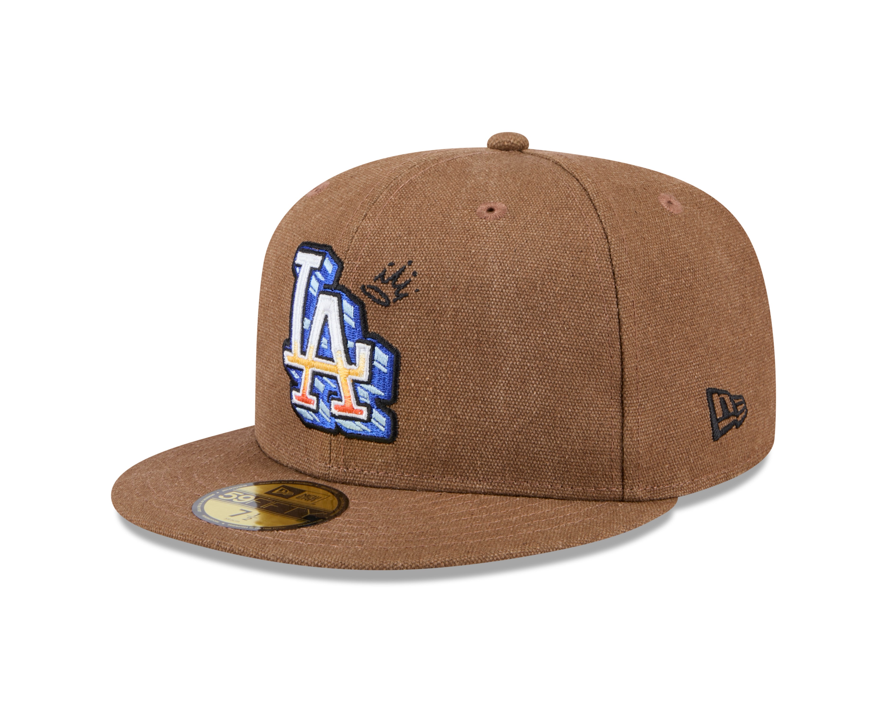 New Era - 59FIFTY - Los Angeles Dodgers - Logo Scribble - Brown - Headz Up 