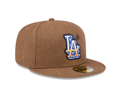 New Era - 59FIFTY - Los Angeles Dodgers - Logo Scribble - Brown