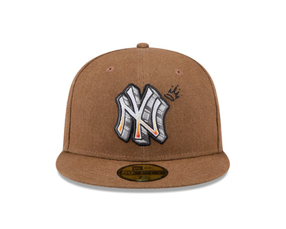 New Era - 59FIFTY - New York Yankees - Logo Scribble - Brown