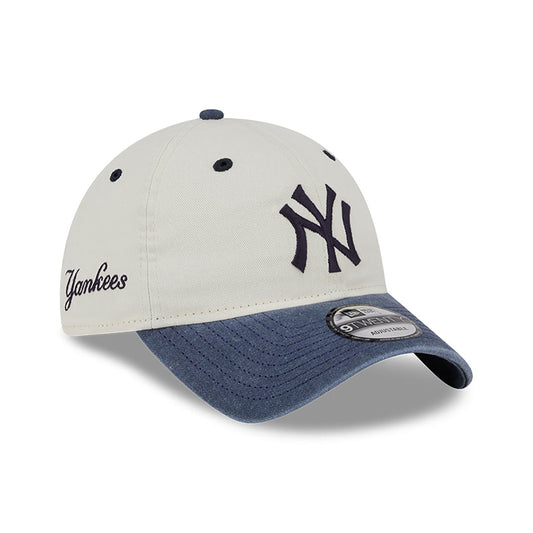 New Era - 9TWENTY - New York Yankees - Classic Sidescript - White/Blue