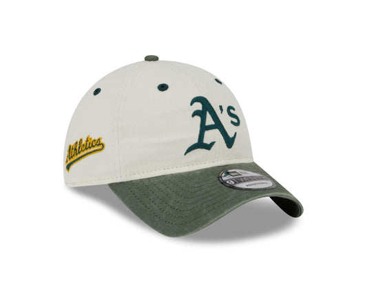 New Era - 9TWENTY - Oakland Athletics - Classic Sidescript - White/Green