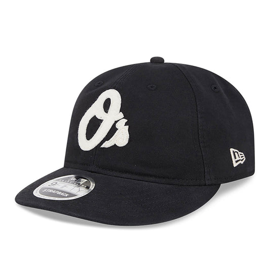 New Era - 9FIFTY Retro Crown - Baltimore Orioles - CANVAS FELT LOGO - Black