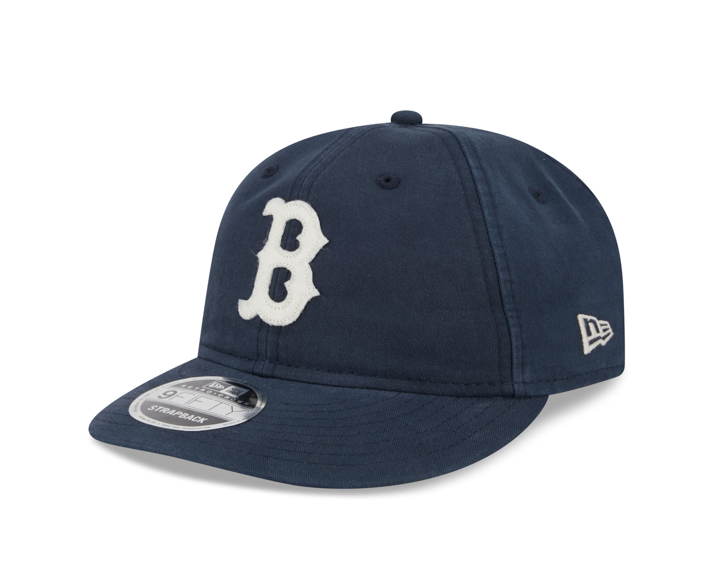 New Era - 9FIFTY Retro Crown - Boston Red Sox - CANVAS FELT LOGO - Navy