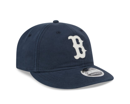 New Era - 9FIFTY Retro Crown - Boston Red Sox - CANVAS FELT LOGO - Navy