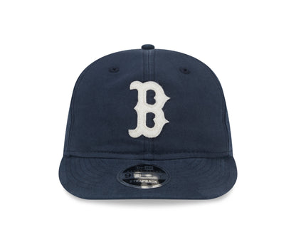 New Era - 9FIFTY Retro Crown - Boston Red Sox - CANVAS FELT LOGO - Navy