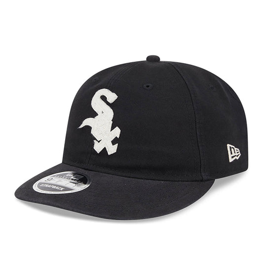 New Era - 9FIFTY Retro Crown - Chicago White Sox - CANVAS FELT LOGO - Black