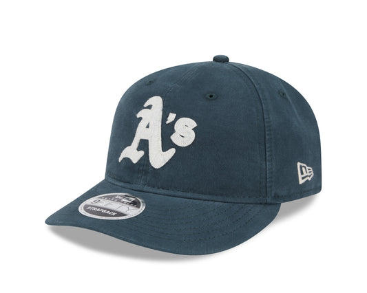 New Era - 9FIFTY Retro Crown - Oakland Athletics - CANVAS FELT LOGO - Green