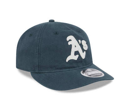 New Era - 9FIFTY Retro Crown - Oakland Athletics - CANVAS FELT LOGO - Green