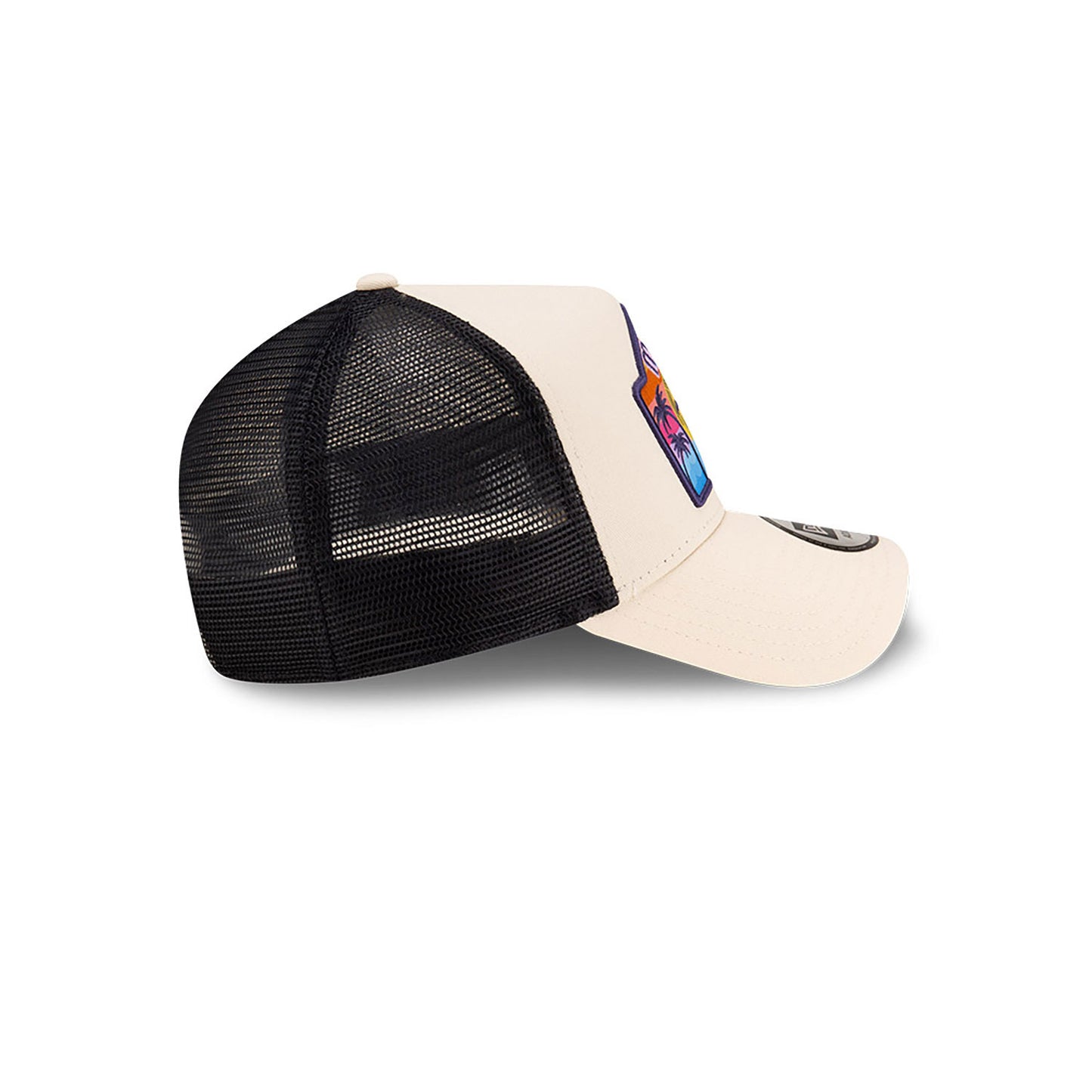 New Era - Miami Patch - A-Frame Trucker Adjustable Cap - Light Beige