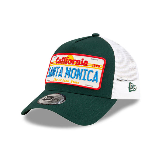 New Era - License Plate - A-Frame Trucker Adjustable Cap - Dark Green