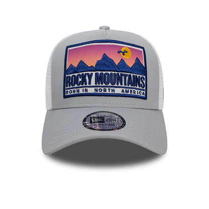 New Era - Location Patch A-Frame Trucker Adjustable Cap - Grey