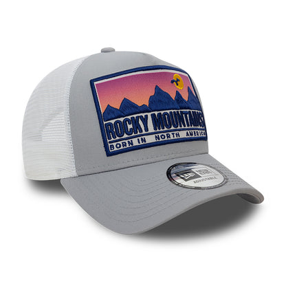 New Era - Location Patch A-Frame Trucker Adjustable Cap - Grey