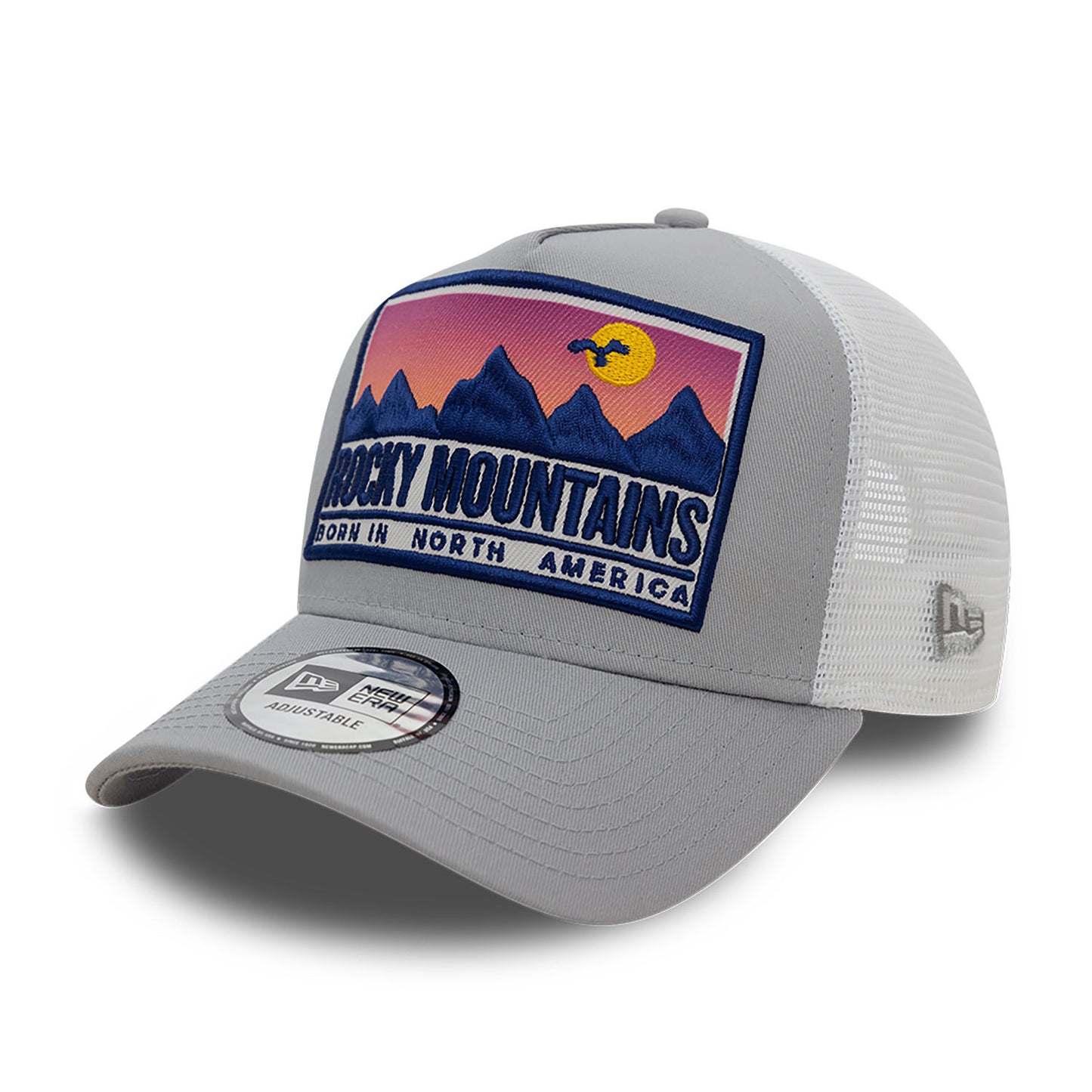 New Era - Location Patch A-Frame Trucker Adjustable Cap - Grey