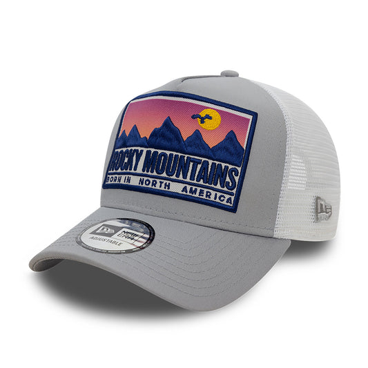 New Era - Location Patch A-Frame Trucker Adjustable Cap - Grey