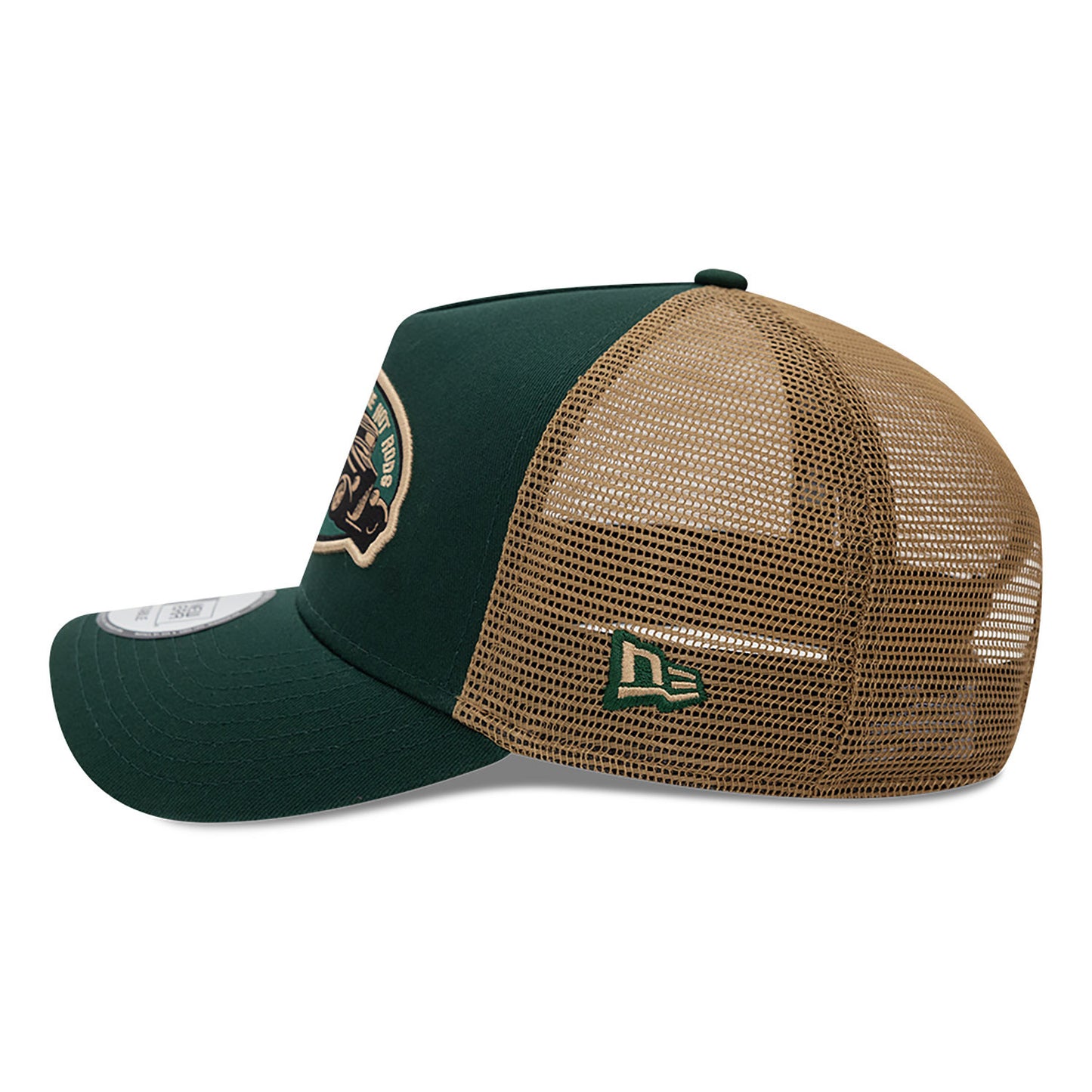 New Era - Hot Rod Patch A-Frame Trucker Adjustable Cap - Dark Green