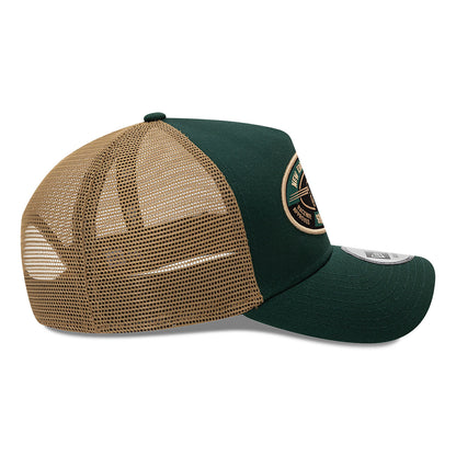 New Era - Hot Rod Patch A-Frame Trucker Adjustable Cap - Dark Green