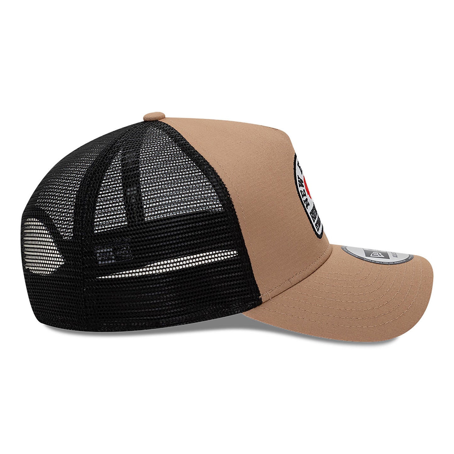 New Era - STATE Patch A-Frame Trucker Adjustable Cap - Beige