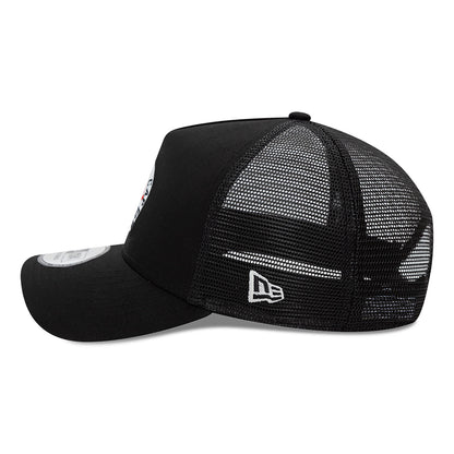 New Era - STATE Patch A-Frame Trucker Adjustable Cap - Black