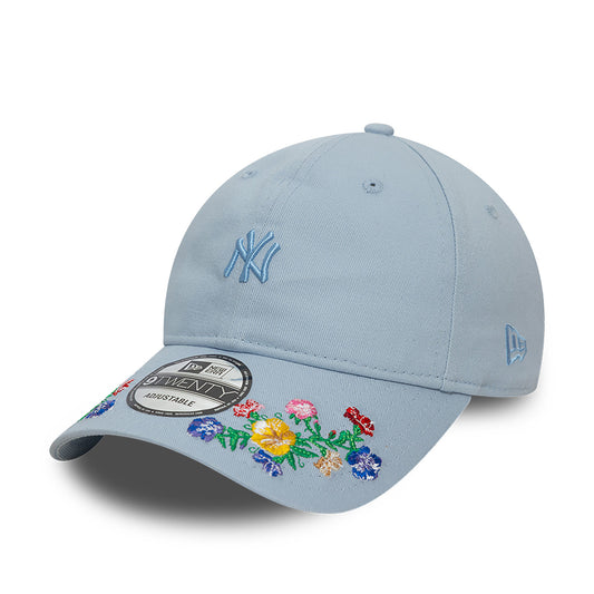 New Era - 9TWENTY - Floral Visor - New York Yankees - Light Blue