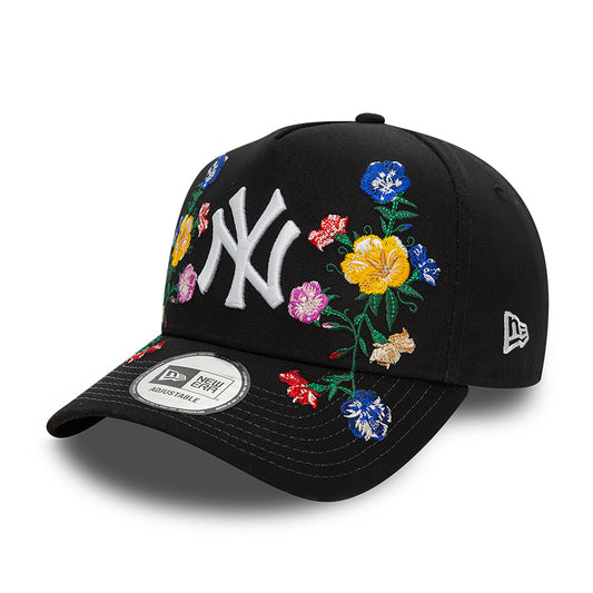 New Era - New York Yankees - Floral Front - E-Frame Cap - Black