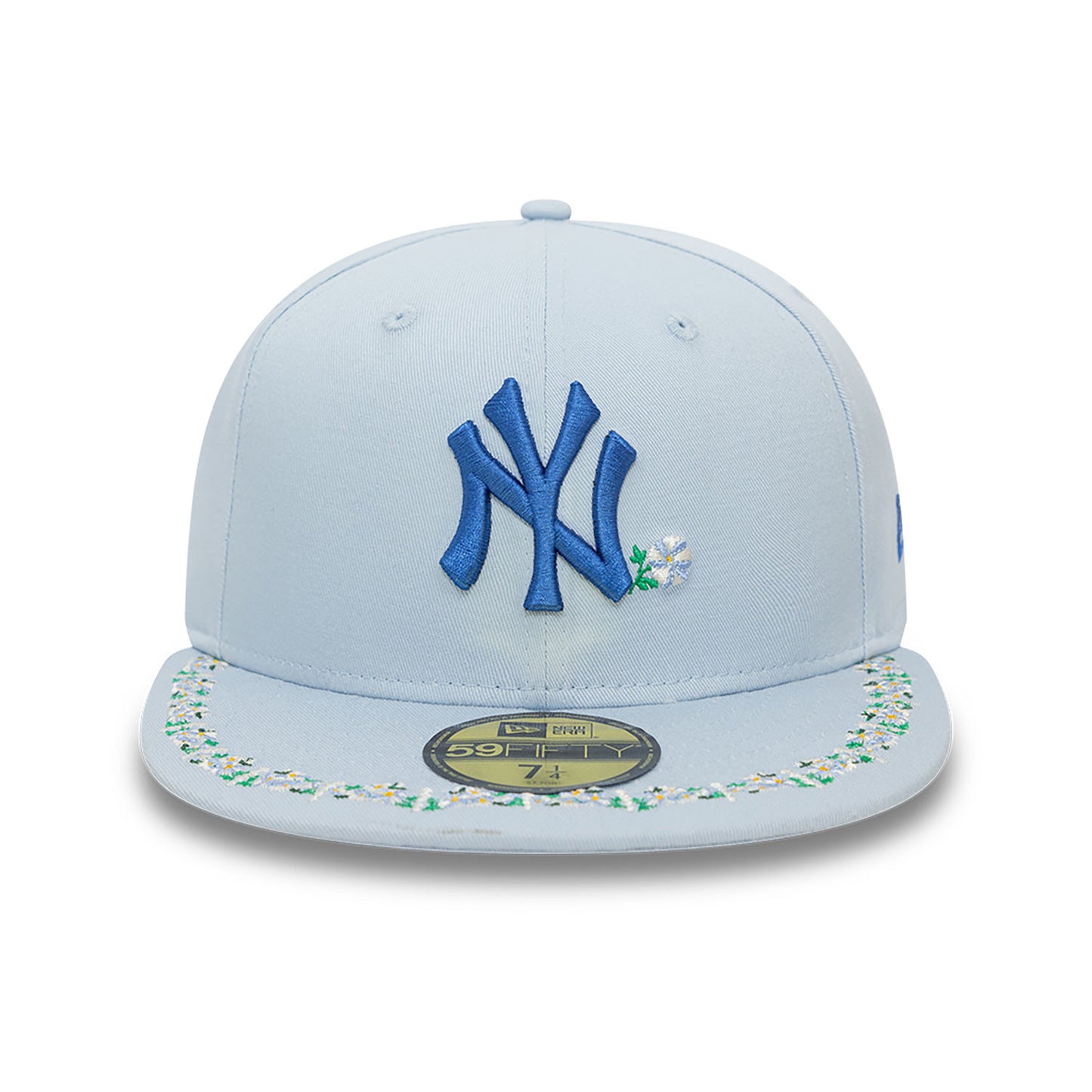 New Era - 59FIFTY Fitted Cap - Floral Border - New York Yankees - Light Blue