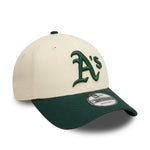 New Era - 9FORTY - Oakland Athletics - Colour Block - Light Chrome/Dark Green - Headz Up 