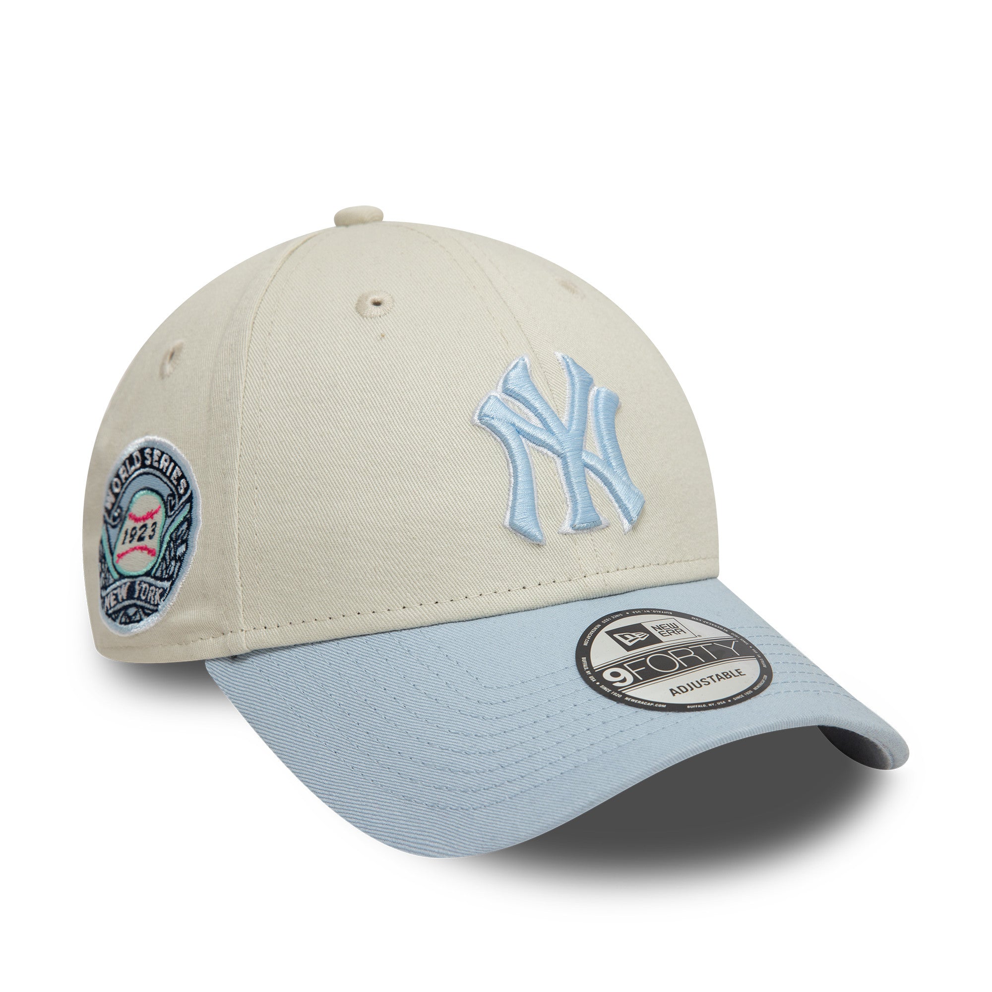 New Era - 9FORTY - New York Yankees - WS Patch - Light Chrome/Light Blue - Headz Up 
