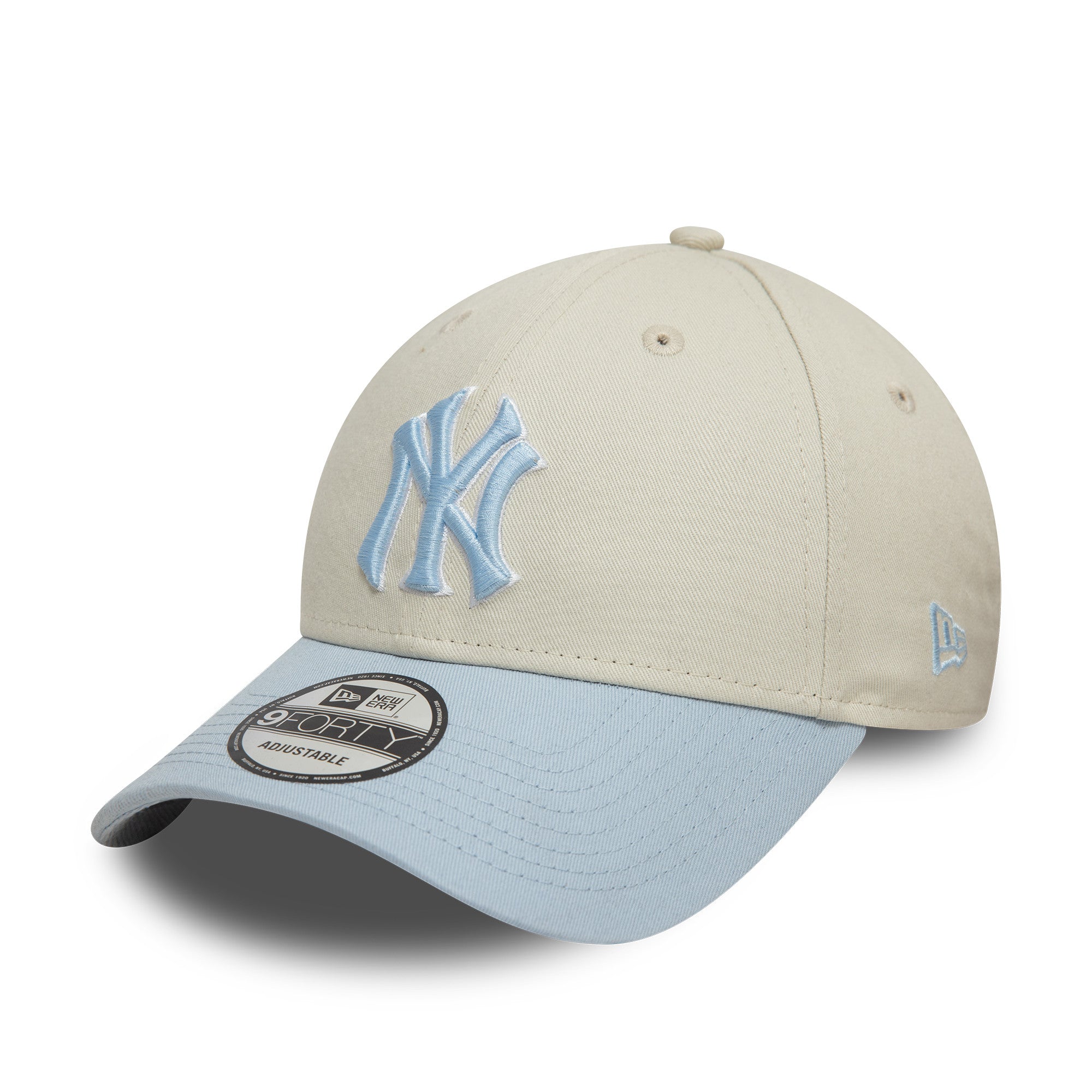 New Era - 9FORTY - New York Yankees - WS Patch - Light Chrome/Light Blue - Headz Up 