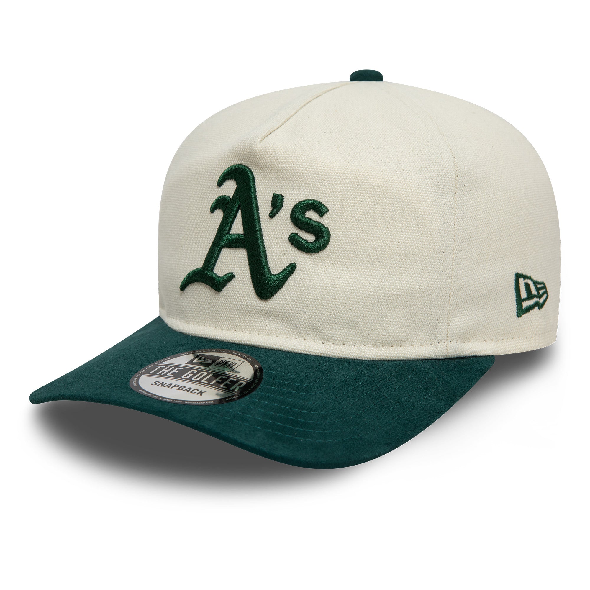 New Era - Oakland Athletics - Script PC Golfer - Off White/Dark Green - Headz Up 