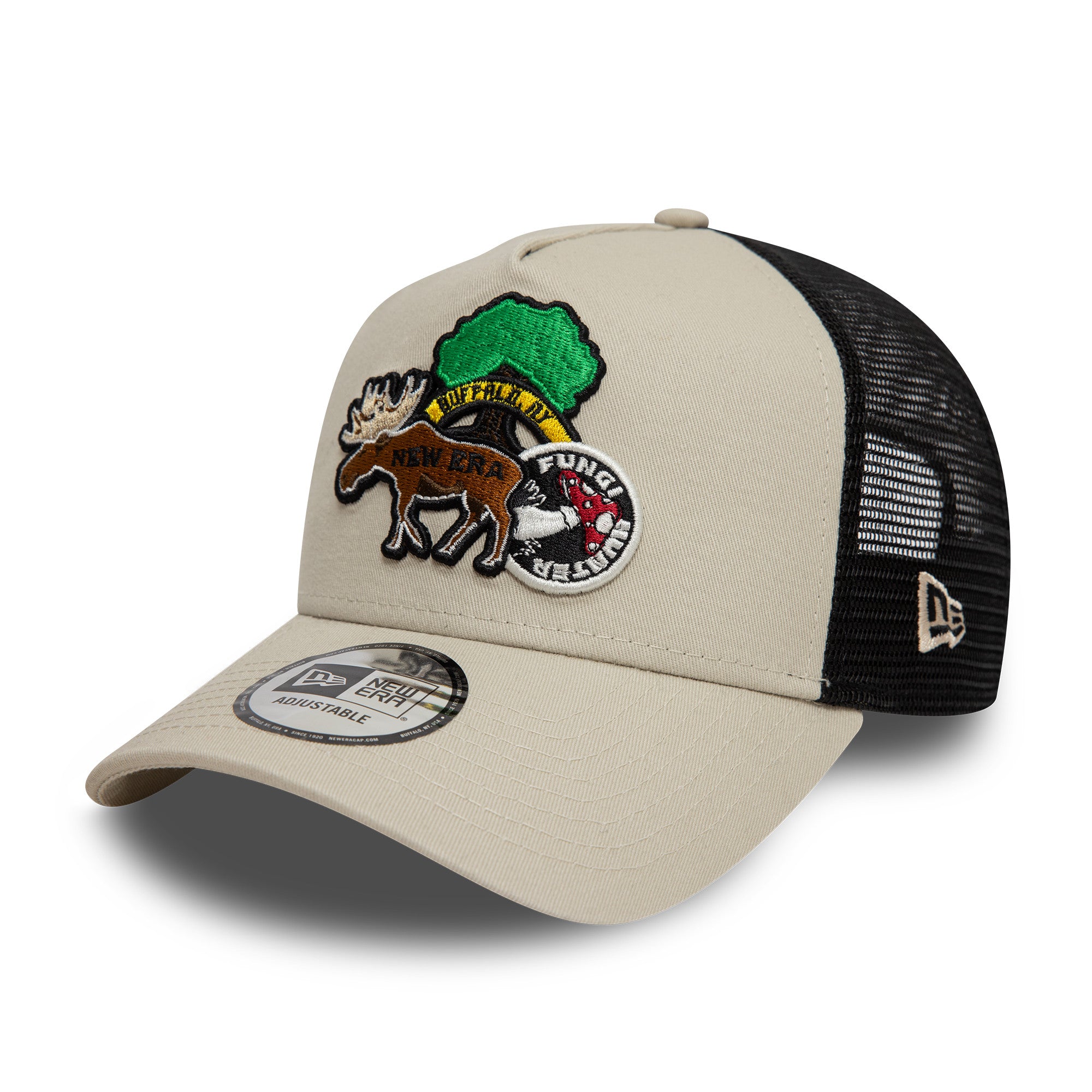 New Era -  NE Outdoor Patch - Trucker Cap - Stone - Headz Up 